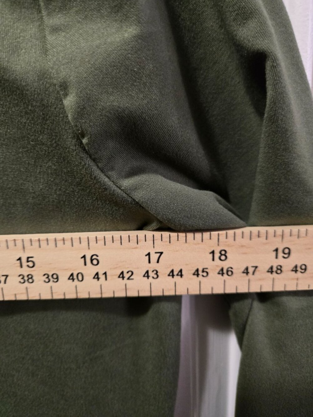 Zenana XL Olive Green Long Sleeve Stretch Tee Soft Basic Layering Top - Picture 6 of 6